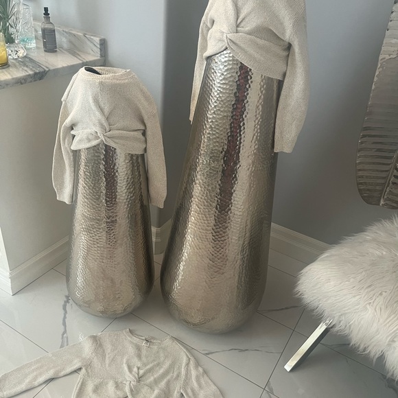 Oshkosh new, no tags unworn little girls, cream, gold fancy sweaters dressy cute - Picture 8 of 17